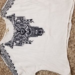 Top with embroidery